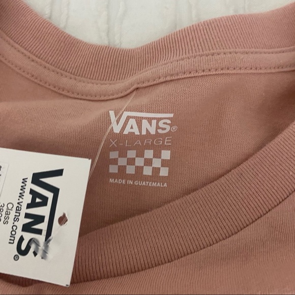*SOLD* NWT Vans Off The Wall Dusty Rose Pink Graphic T-Shirt Size XL - Picture 5 of 7
